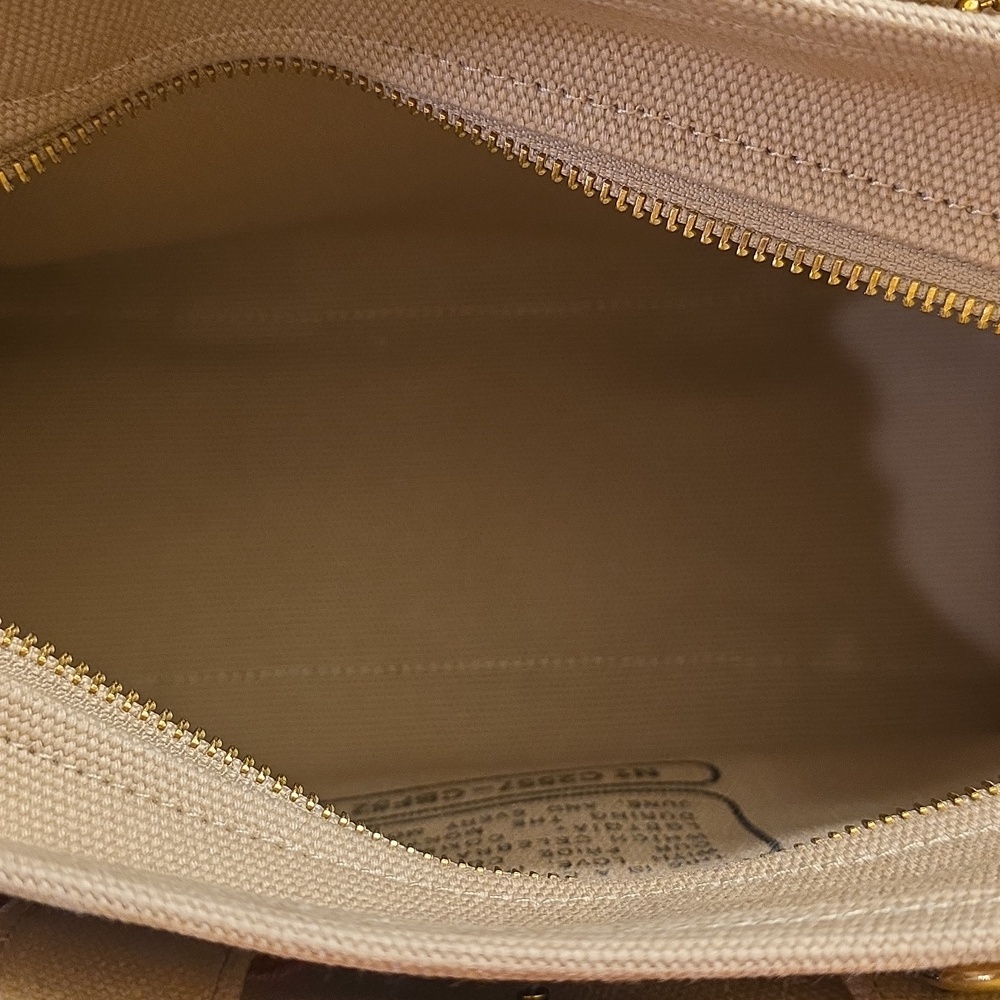 Coach Pride Rainbow Field Tote 22 Canvas Beige Bag--NWOT - Picture 7 of 11